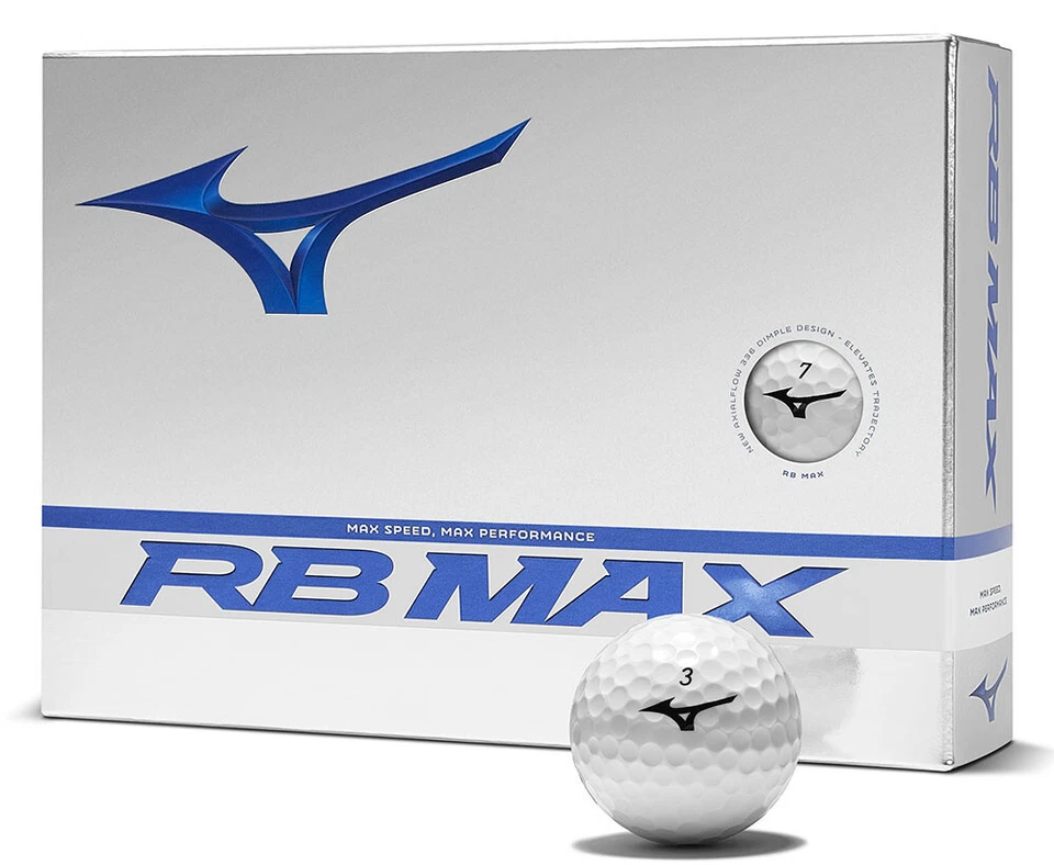 MIZUNO RB MAX WEISSE GOLFBÄLLE 1X DUTZEND BRANDNEU IN BOXEN