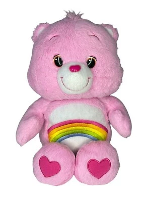 Juguete de peluche Care Bears Rainbow Cheer Pink 2012 American Greetings 12" Hasbro Foto 1 de 4