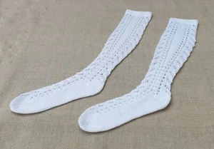 Knitted children socks Size UK2 EU34 Foot lenght 22cm material wool - Picture 1 of 3