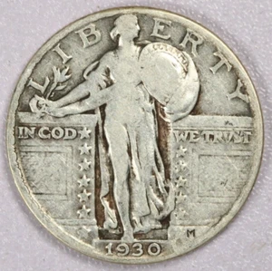 1930 Standing Liberty Quarter - F - Foto 1 di 2