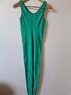 Vintage St Michael All In One Green Leotard Bodysuit Size 8 10 S
