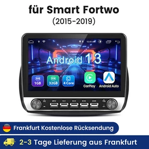 Radio de coche para Benz Smart Forfour Fortwo 15-19 Carplay Android 14 GPS Nav WIFI BT - Imagen 1 de 18