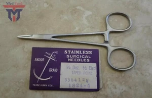 Pack Of 6 Pcs Suture Needle 1/2 Circle # 1 Surgical Instruments - Picture 1 of 3