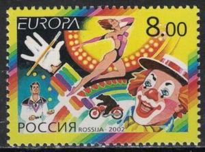 RUSSIA,USSR:2002 SC#6701 MNH Europa Circus AR981 - Picture 1 of 2