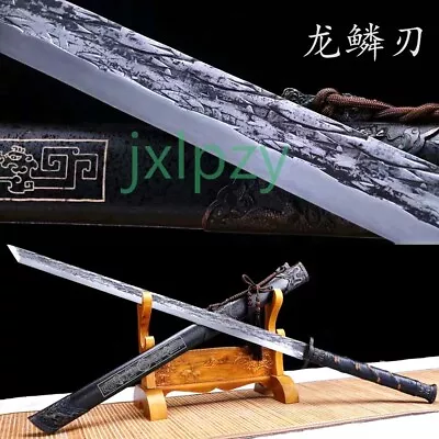 Espada afilada de acero al manganeso de 43" de la dinastía Tang china Dao Broadsword KungFu Foto 1 de 4