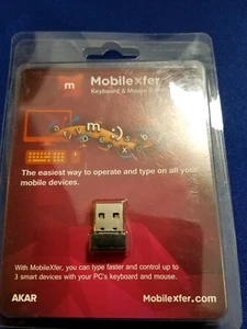 PC made into Blutooth Keyboard & Mouse by MobileXfer USB Bluetooth adapter - Picture 1 of 4