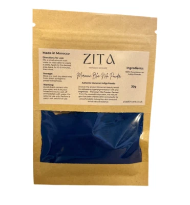 Moroccan Blue Nila Powder 30g (100% Authentic and Natural)  - Image 1 of 4