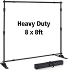 Photo Backdrop Stand - Heavy Duty Banner Holder Adjustable Photography Poster St