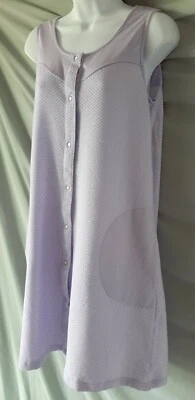 Rosa K Púrpura Plumero Bata Rodilla Sin Mangas Bolsillos Pequeño 38" BUSTO Foto 1 de 4