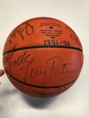1991-92 Portland Trailblazer signed basketball JSA Free Shipping - Image 1 of 4