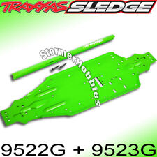 Traxxas Sledge Green Aluminum Chassis PLUS Matching Chassis Brace 9522G 9523G
