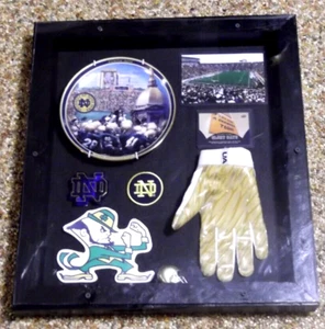 Notre Dame Fußball Ausstellungsstück - hausgemacht - 19" x 21" x 2" + KOSTENLOSE ND EXTRAS - Bild 1 von 3