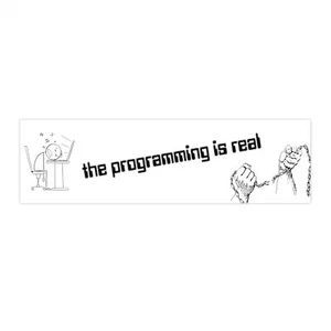 The Programming Is Real Bumper Sticker - Picture 1 of 4