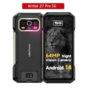 Ulefone Armor 27 Pro 5G smartphone robusto 24 GB + 256 GB 10600 mAh 64 megapixel visione notturna - Foto 1 di 22
