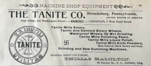 Anuncio impreso vintage Stroudsburg Pennsylvania de maquinaria de The Tanite Company 1894 - Imagen 1 de 2