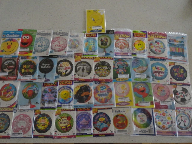 Party foil balloons - baby/christmas/get well soon/birthday/mothers day - image 1 of 1