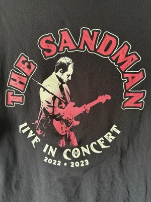 Camiseta de concierto Adam Sandler The Sandman negra gráfica talla grande Foto 1 de 4