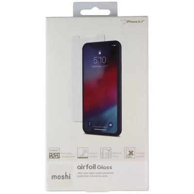 Protector de pantalla de vidrio Moshi Airfoil para Apple iPhone XR - Transparente Foto 1 de 2