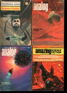 Lot 15 Science Fiction Pulp Digests 1960s 1970s Analog Amazing Science Fiction+ - Picture 1 of 8