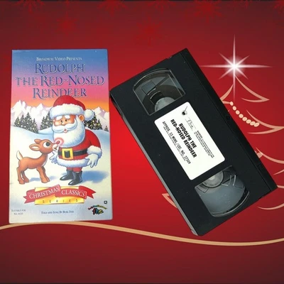 Vintage Rudolph the Red-Nosed Reindeer Christmas Classic TV 80s VHS Tape TESTED Foto 1 de 4