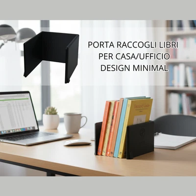 Porta Fermalibri Reggi Raccogli Libri Portalibri Raggruppa Scrivania DVD CD Casa - Immagine 1 di 4