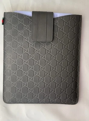 Funda de cuero para iPad/tablet Gucci Guccissima negra Era TOM FORD Foto 1 de 4