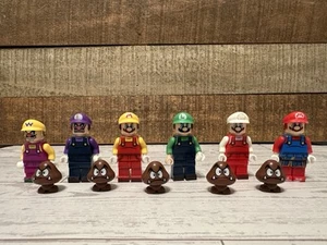 Lego Super Mario Brothers Mario Luigi Wario Minifigure Set Read Description - Picture 1 of 8