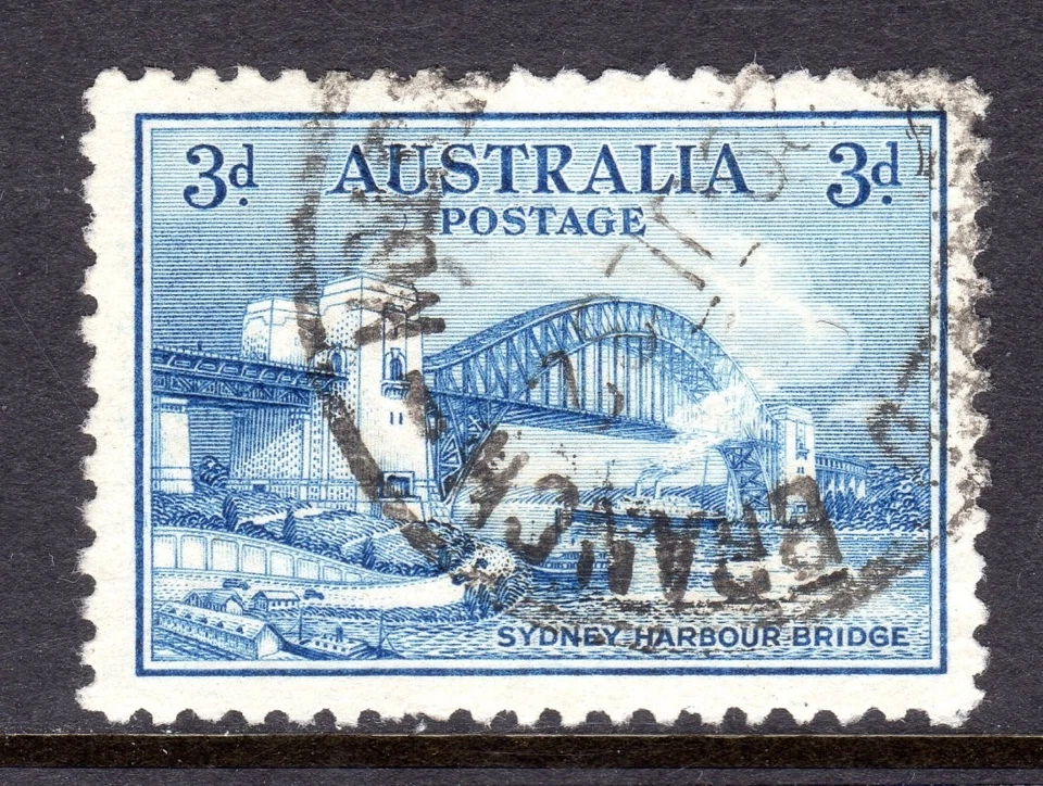 Australia Scott # 131 VF Used 1932 3 Pence Sydney Harbor Bridge #3 - Image 1 of 1