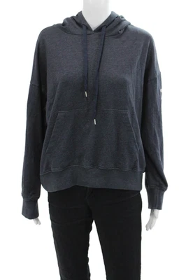 Pullover con capucha Sundry para mujer estampado de estrellas manga larga bolsillo frontal azul marino talla 2 Foto 1 de 4