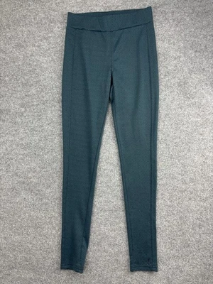 KAVU Pants Womens Medium Teal Herringbone Leggings Stretch Pull On Casual Yoga - Image 1 of 4