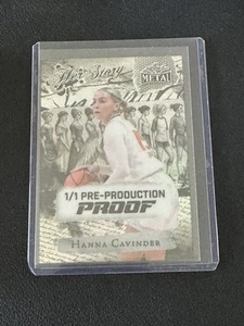 Hanna Cavinder 2024 Leaf Women Of Sports 1/1 Pre Production Proof - Picture 1 of 2