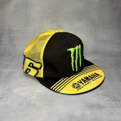 Casquette camionneur Monster Rossi 46 SnapBack VR46 Yamaha Factory Racing Flat Peek - Photo 1/4