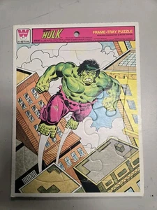 Vintage The Incredible Hulk Frame-Tray Puzzle 4520-BC by Whitman 1980 - Picture 1 of 3