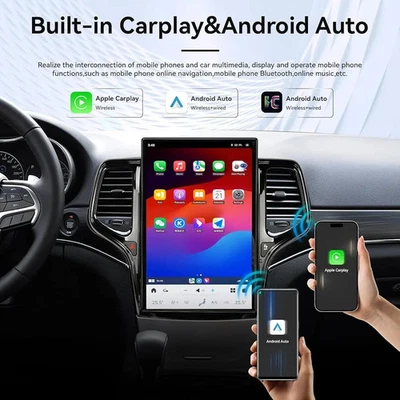 For Jeep Grand Cherokee 2014-2020 Android 13 Smart Screen 14.4" Tesla GPS Radio - Imagem 1 de 4