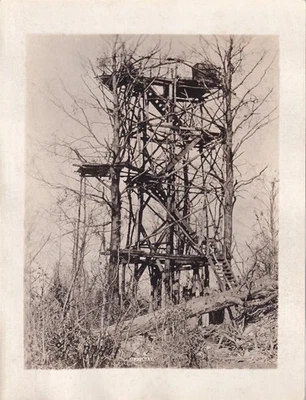 Foto original del Cuerpo de Señales de la Primera Guerra Mundial 79ª DIVISIÓN TORRE ALEMANA BOIS CONSENVOYE 183 Foto 1 de 2