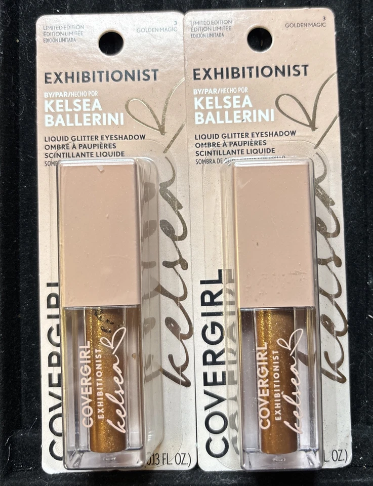 2 блестящие тени для век CoverGirl Exhibitionist Kelsea Ballerini No3 Golden Magic - Изображение 1 из 2