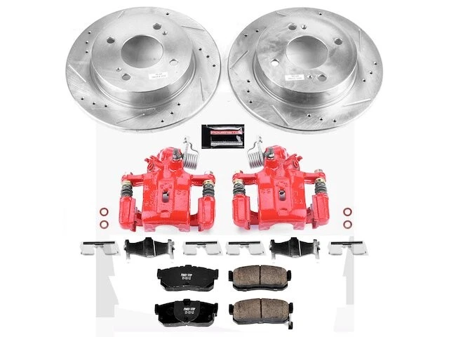 Kit de pastillas de freno trasero y rotor para Nissan Sentra SE 2000-2001 QC671NK Foto 1 de 1