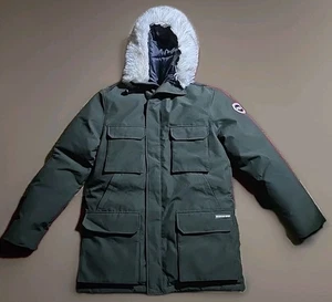 PureMSX Damen schwarz Arctic ECO Fell isoliert Winter Parka Mantel Größe Medium  - Bild 1 von 15