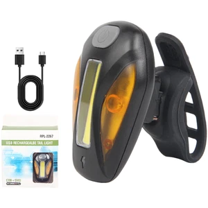 COB LED USB Rechargeable Bike Tail Light 120 Lumens Waterproof Cycling Safety - Picture 1 of 6