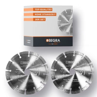 BEGRA PROFESSIONAL SERIES 2 x Diamant Trennscheibe Diamantscheiben 150mm f. Schlitzfräse SPIT D88E, D90