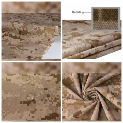 Tela elástica de nailon camuflaje digital 1M Desert tela antiinfrarrojos para hágalo usted mismo Foto 1 de 4