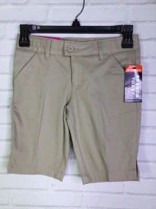 French Toast Girls Size 7 Bermuda Khaki Uniform Shorts Stretch Adjustable Waist - Picture 1 of 8