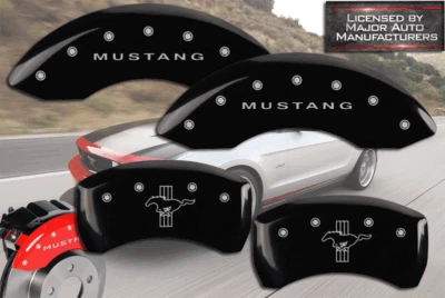 2008 - 2009 年福特野马布利特小马前后 BLK MGP 刹车盘卡钳盖 — 第 1/4 张图片