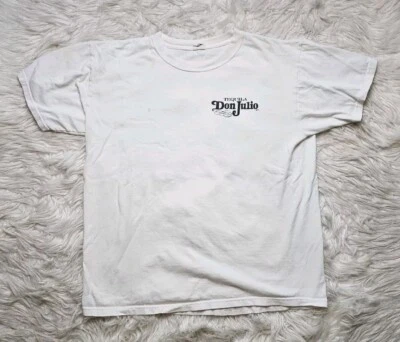 Y2K Don Julio Tequila T-Shirt Mens Distressed Large White See Pictures  - Image 1 of 4