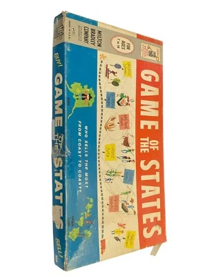 Juego de los Estados Milton Bradley 1978 RARO Vintage Familia Estudiante EE. UU. Mapa 4920 Foto 1 de 4