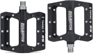 MTB Bike Pedals Nylon Fiber Non-Slip 9/16 Inch Bicycle Platform Flat Pedals f... - Picture 1 of 12