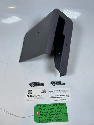 Soporte de asiento trasero del conductor gris claro Dodge Ram 1500-3500 1998-2002 OEM Foto 1 de 4