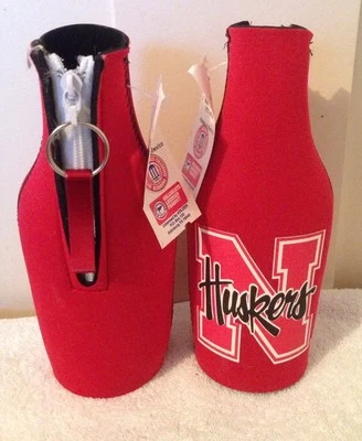 Nebraska Huskers Red Bottle Holder with opener — 第 1/4 张图片