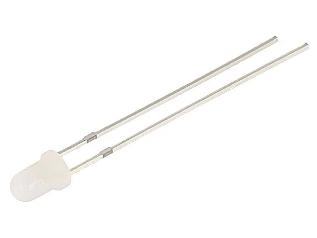 2X OSYYJ23132A LED 3mm jaune 68-100mcd 30° Avant : bombé 1,8-2,6V -30-85°C OPTO - Photo 1/1