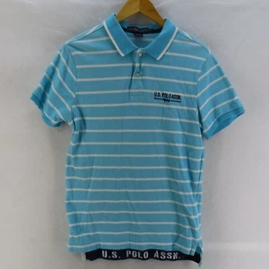 U.S Polo Assn Polo Shirt Mens Adult Size Small Blue Cotton Short Sleeve Casual - Picture 1 of 10